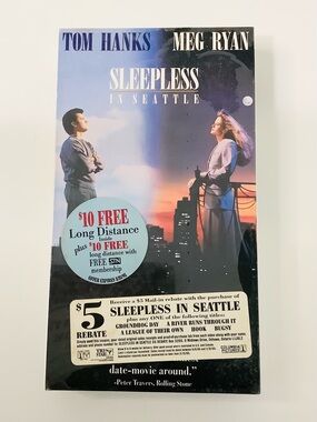 Sleepless in Seattle 1993  VHS Movie Original Sealed ( Tom Hanks, Meg Ryan)